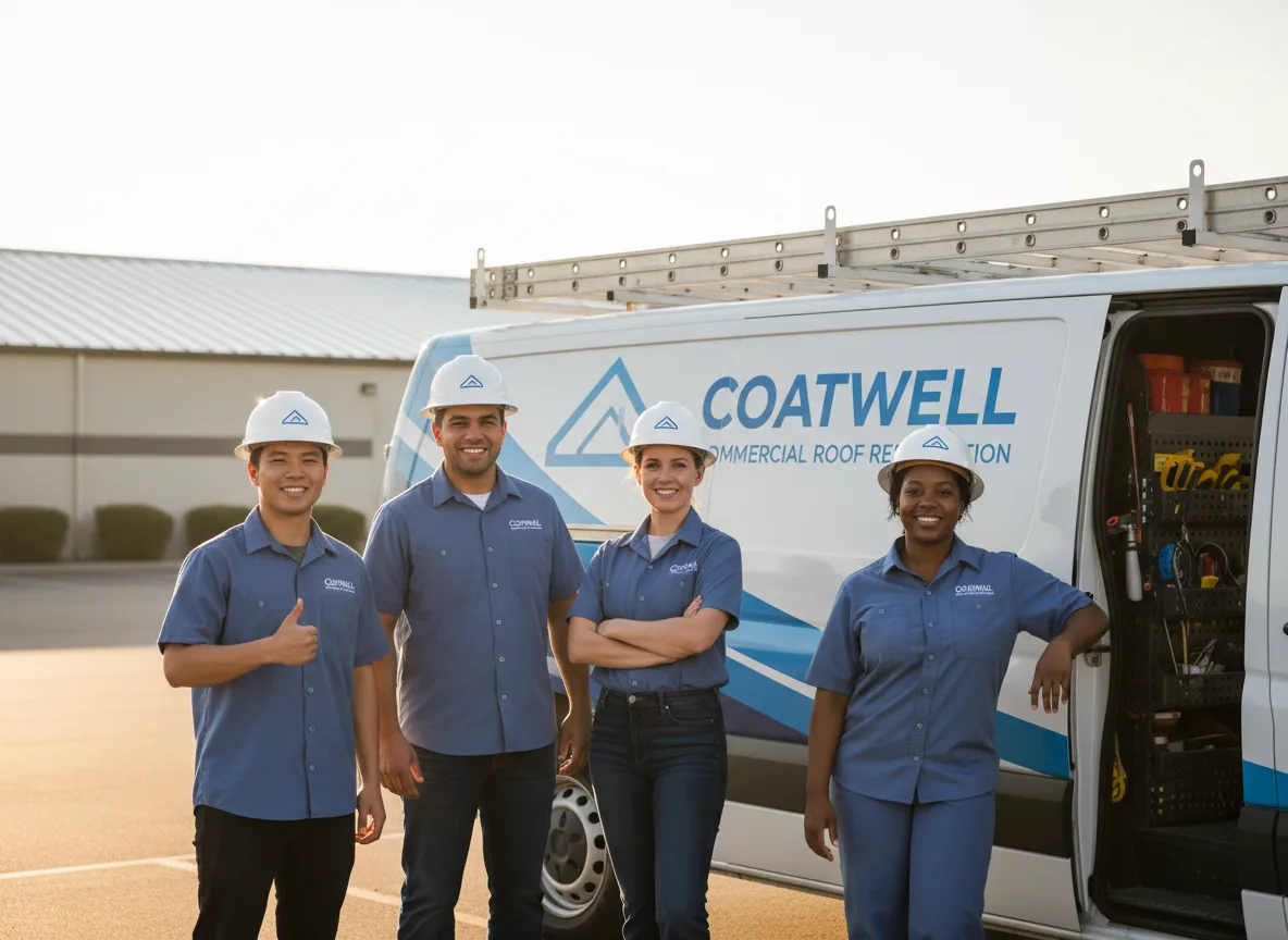 Commercial roof coating company in Boyd, TX