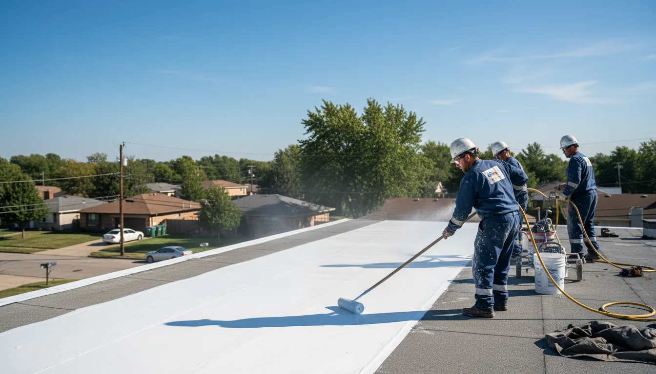Commercial roof coating in Boyd, TX near me